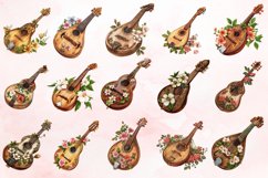 Watercolor Mandolin Clipart Bundle Product Image 3