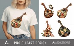 Watercolor Mandolin Clipart Product Image 1