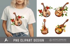Watercolor Mandolin Clipart Product Image 1