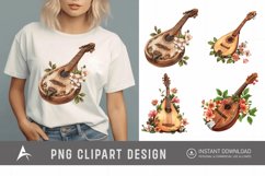 Watercolor Mandolin Clipart Product Image 1