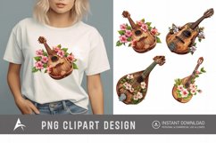 Watercolor Mandolin Clipart Product Image 1