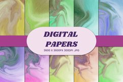 Watercolor Marble Liquid 7 Digital Paper Background Product Image 1