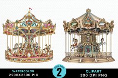 Watercolor Mardi Gras Graphic Clipart Product Image 1
