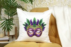 Watercolor Mardi Gras Mask Clipart Bundle Product Image 5