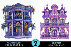 Watercolor Mardi Gras Clipart Bundle Product Image 2
