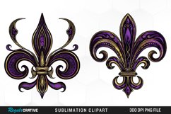 Watercolor Mardi Gras Collection Art Clipart Product Image 1
