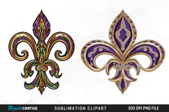 Watercolor Mardi Gras Collection Clipart Product Image 1