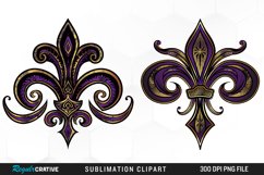 Watercolor Mardi Gras Collection Clipart Product Image 1