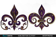 Watercolor Mardi Gras Collection Art Clipart Product Image 1