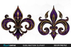 Watercolor Mardi Gras Collection Clipart Product Image 1