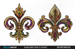 Watercolor Mardi Gras Collection Clipart Product Image 1