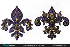 Watercolor Mardi Gras Collection Clipart Product Image 1