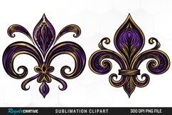 Watercolor Mardi Gras Collection Art Clipart Product Image 1