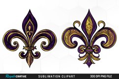 Watercolor Mardi Gras Collection Art Clipart Product Image 1