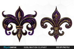 Watercolor Mardi Gras Collection Clipart Product Image 1