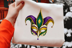 Watercolor Mardi Gras Jester Hat Clipart Product Image 2