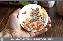 GorgeousWatercolor Round Coaster design.