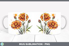 GorgeousWatercolor Mug Wrap design.