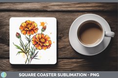 GorgeousWatercolor Square Coaster design.
