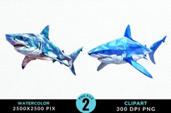 Watercolor Marine Mammals Whale Clipart Product Image 1
