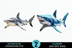 Watercolor Marine Mammals Whale Clipart Product Image 1