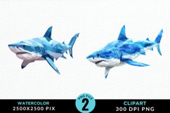 Watercolor Marine Mammals Whale Art Clipart Product Image 1