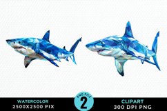 Watercolor Marine Mammals Whale Art Clipart Product Image 1