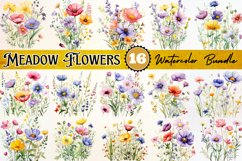 Watercolor Meadow Flowers,watercolor clipart,watercolor wreath,watercolor frame,digital papers,watercolor shapes,digital clipart,wildflowers,meadow flowers,wedding clipart,png,seamless pattern,watercolor leaves,wedding invitation,Blumen-Clipart