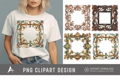 Watercolor Medieval Frame Clipart Product Image 1