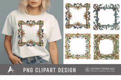Watercolor Medieval Frame Clipart Product Image 1