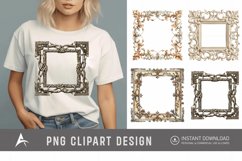 Watercolor Medieval Frame Clipart Product Image 1