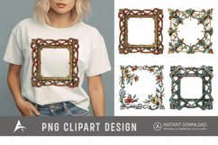 Watercolor Medieval Frame Clipart Product Image 1