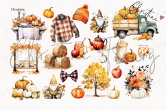 85 Watercolor Mega Fall Bundle | Fall Clipart Product Image 5