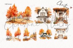 85 Watercolor Mega Fall Bundle | Fall Clipart Product Image 8