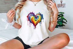 Watercolor Melting Heart Clipart Bundle Product Image 3