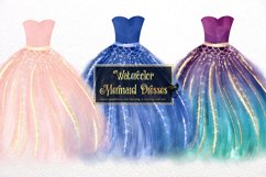 Watercolor Mermaid Dresses Product Image 1