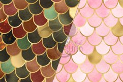 Watercolor Mermaid Digital Paper Product Image 2