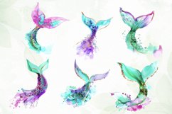 Watercolor Mermaid Tail Sublimation Product Image 4