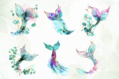 Watercolor Mermaid Tail Sublimation Product Image 3