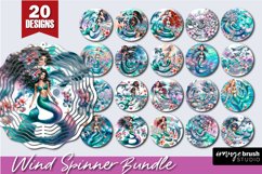 Watercolor Mermaid Wind Spinner Bundle - Summer Sublimation