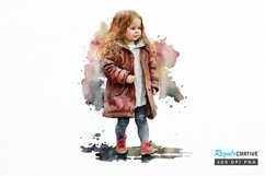 Watercolor Little Girls PNG Clipart Product Image 1