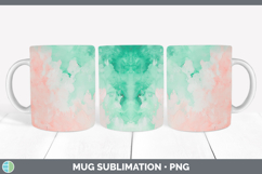 GorgeousWatercolor Mug Wrap design.