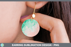 GorgeousWatercolor Round Earrings design.