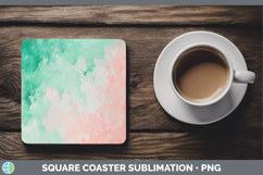 GorgeousWatercolor Square Coaster design.