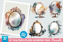 Watercolor Mirror Clipart Bundle,Mirror Clipart,Mirror Clipart png,Mirror Cliparts,Mirror Clipartdesign,Mirror png,watercolour clipart,free commercial use,ai illustration,individual elements,instant download,vintage invitations,png bundle,vintage clipart,