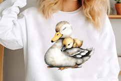 Watercolor Mom And Baby Animals Clipart Product Image 3