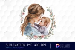 Mom And Baby Sublimation PNG Clipart Product Image 1