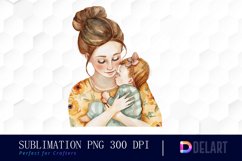 Mom And Baby Sublimation PNG Clipart Product Image 1