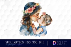 Mom And Baby Sublimation PNG Clipart Product Image 1