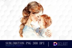 Mom And Baby Watercolor Clipart Product Image 1